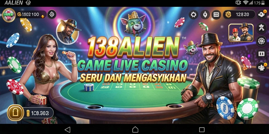 Tampilan gameplay Live Casino yang menarik dan interaktif di 138ALIEN.