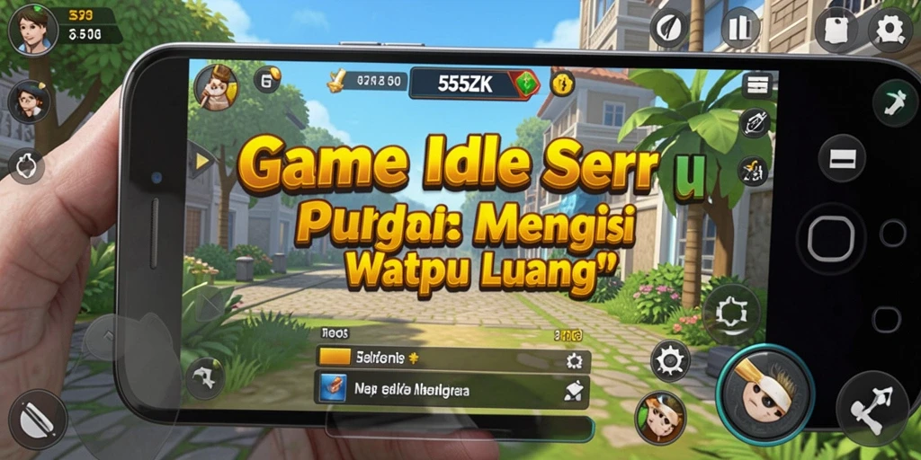 Tampilan gameplay menarik dari 555ZK yang penuh warna.