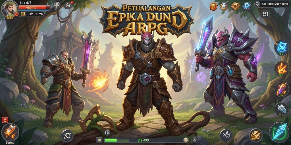 Screenshot gameplay 6CF menampilkan aksi petualangan ARPG yang seru.