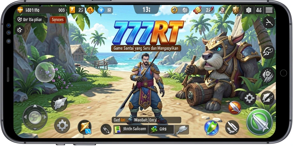 Tangkapan layar 777RT menampilkan gameplay yang seru dan interaktif.
