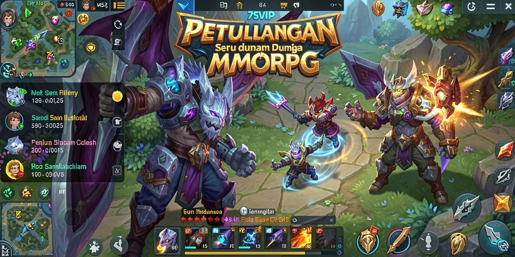 Tampilan gameplay seru dari 7SVIP dalam petualangan MMORPG.