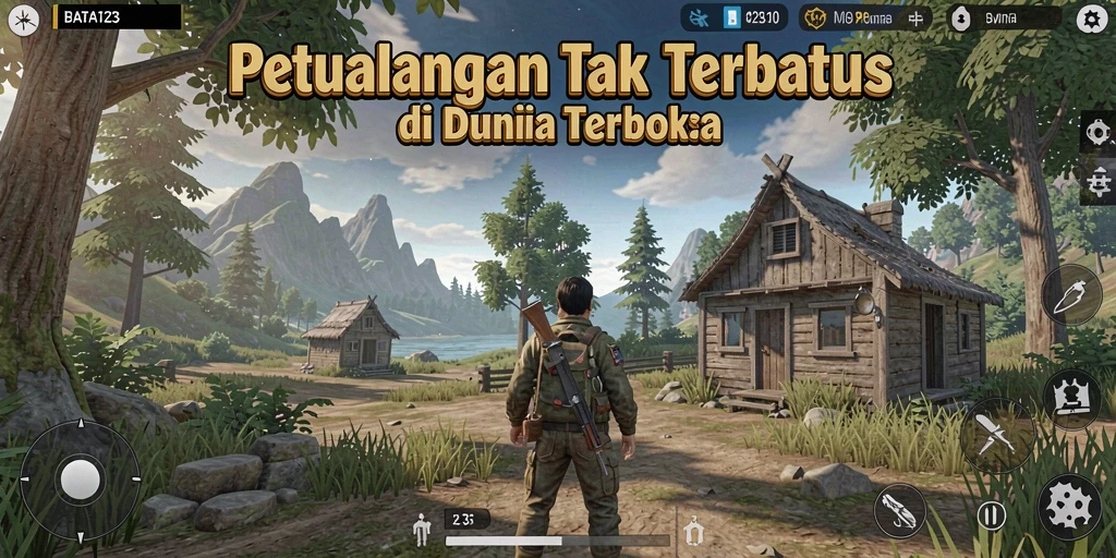 Tampilan gameplay BATA123 yang luar biasa dalam dunia terbuka.