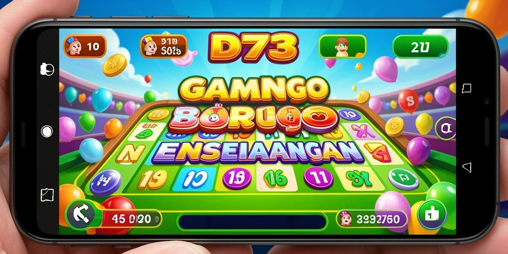 Tampilan gameplay D73 yang seru dan interaktif.