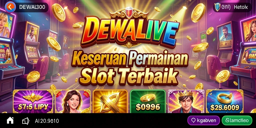 Tampilan menarik dari gameplay Slot DEWALIVE yang seru.