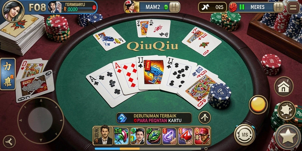 Screenshot gameplay QiuQiu yang mendebarkan di FO8.