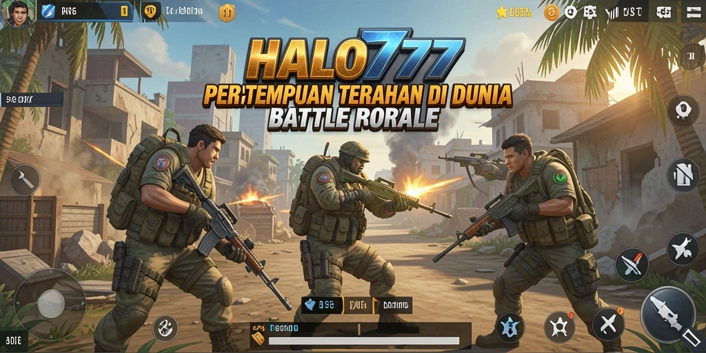 Gameplay mendebarkan dengan aksi Battle Royale yang seru.