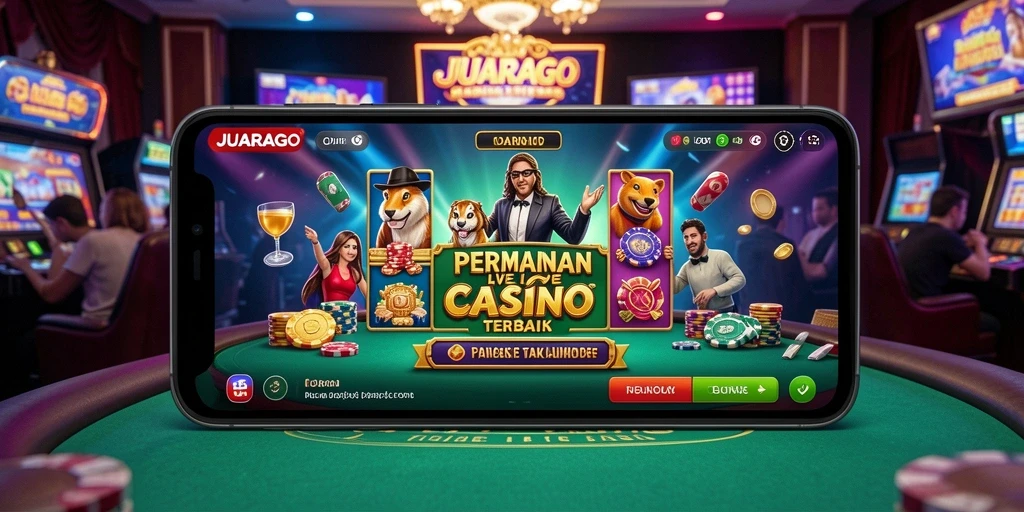 Tampilan gameplay JUARAGO yang menegangkan di Live Casino.