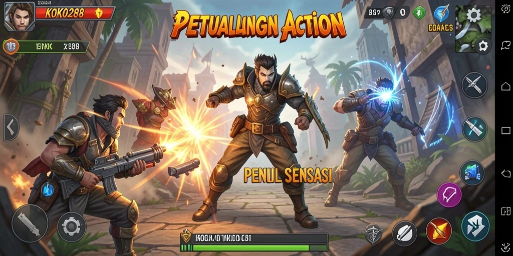 Tangkapan layar KOKO288 menampilkan aksi seru dalam permainan.