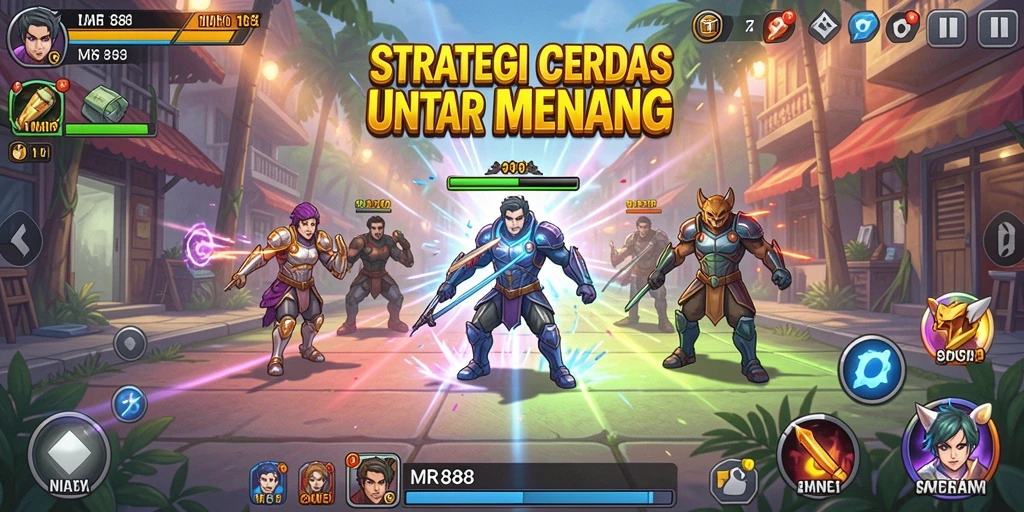 Gambaran gameplay mendebarkan dalam MR888, strategi yang penuh tantangan.