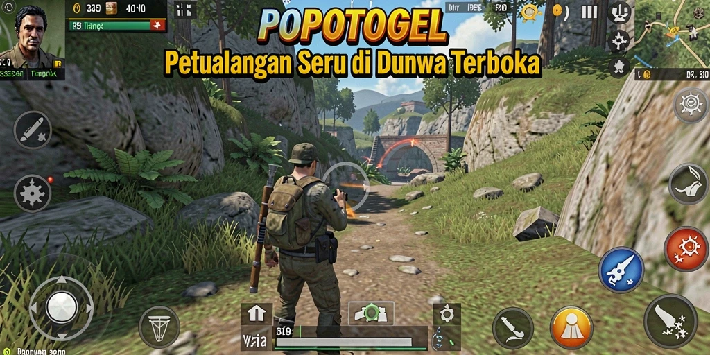 Screenshot menampilkan gameplay Open World yang imersif dan beragam.