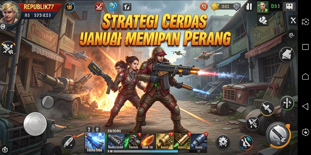 Gameplay strategi mendalam di REPUBLIK77 yang menarik dan menegangkan.