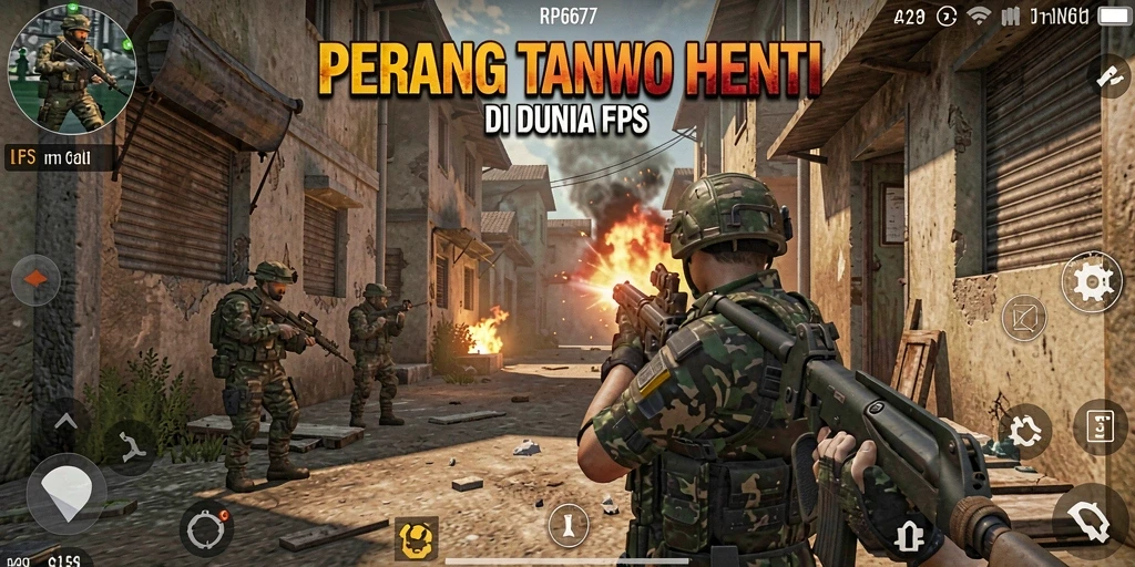 Gameplay RP6677 menampilkan pertempuran intens dengan grafis luar biasa.