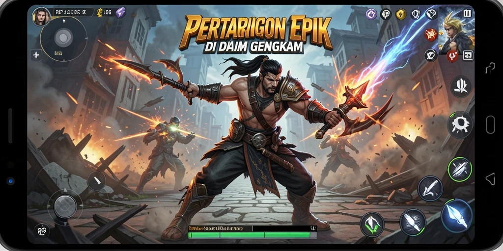 Gameplay Fighting yang menegangkan dan mendebarkan di RP8.