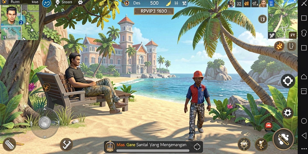 Screenshot gameplay RPVIP3 menampilkan level penuh warna dan tantangan seru.