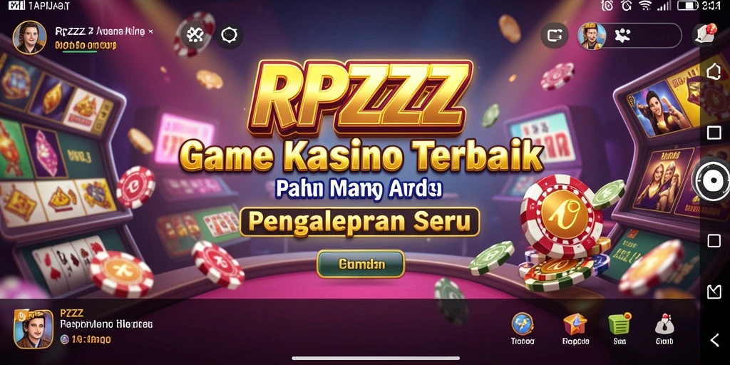 Tampilan screenshot RPZZZ yang menampilkan aksi seru permainan Kasino.