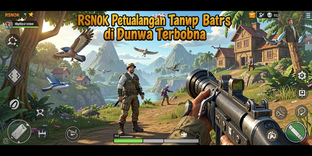 Tampilan gameplay yang menakjubkan di dunia terbuka RSNOK.
