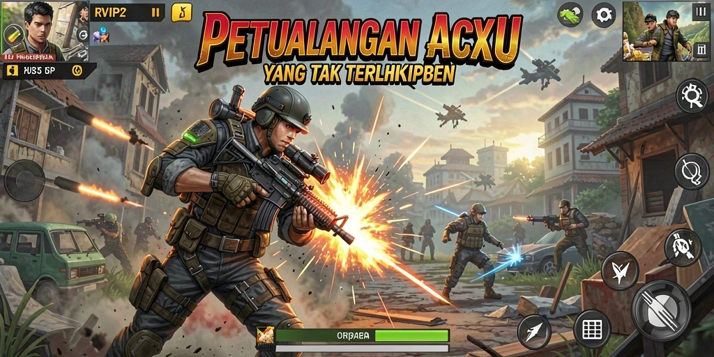 Tampilan aksi intens dalam RVIP2 dengan grafis memukau.