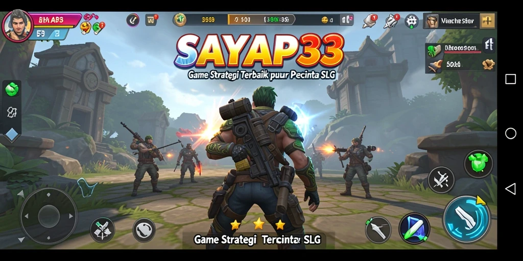 Tampilan gameplay menarik dalam game SLG SAYAP33.