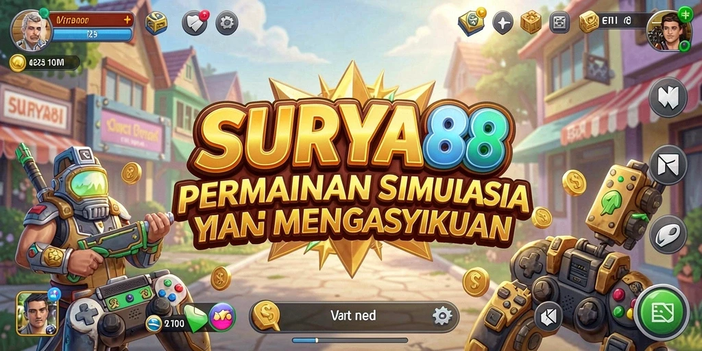 Tampilan gameplay <strong>SURYA88</strong> dengan grafis menawan dan interaksi sosial.