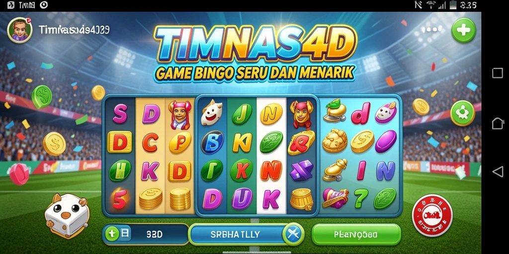Tampilan gameplay Bingo yang seru dan interaktif di TIMNAS4D.